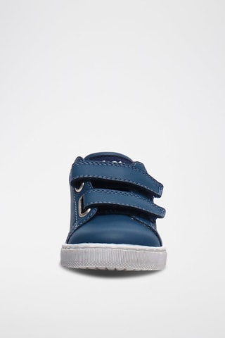 Baskets en cuir - Bleu marine