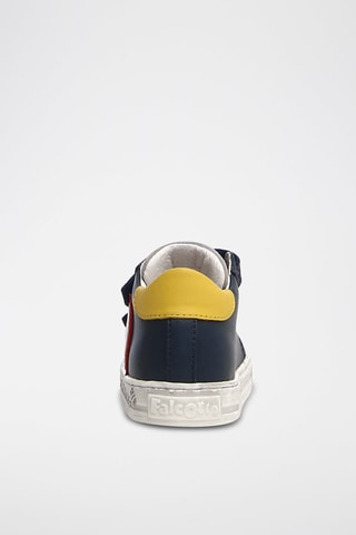 Baskets en cuir - Bleu marine