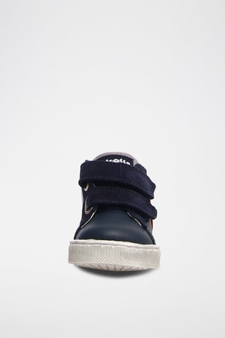 Baskets en cuir - Bleu marine