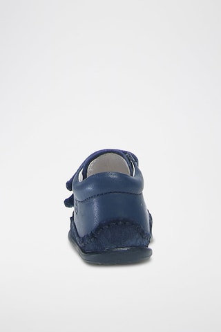 Baskets en cuir - Bleu marine