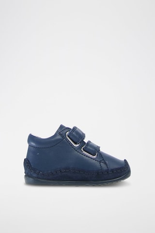Baskets en cuir - Bleu marine