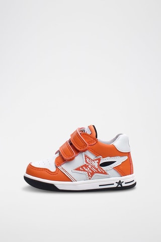 Baskets en cuir - Orange