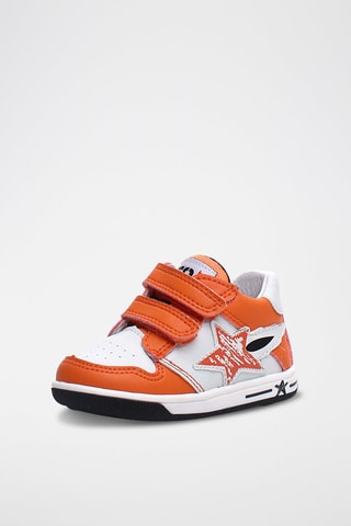 Baskets en cuir - Orange
