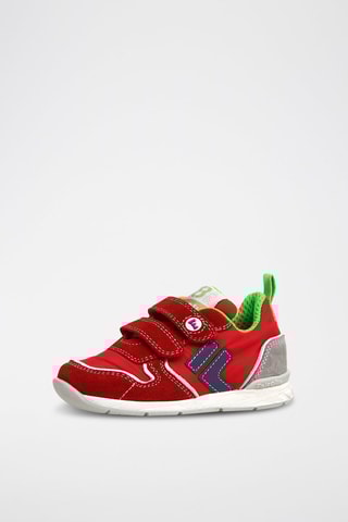 Baskets en cuir - Rouge et blanc