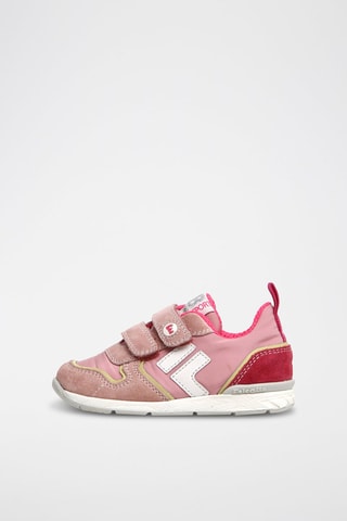 Baskets en cuir - Rose et fuchsia