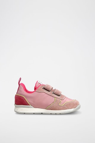 Baskets en cuir - Rose et fuchsia