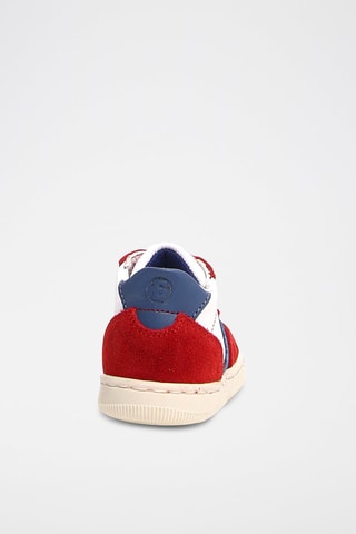 Baskets en cuir - Rouge et blanc