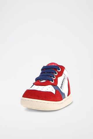 Baskets en cuir - Rouge et blanc
