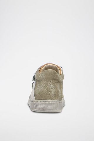 Baskets en nubuck - Vert et jaune