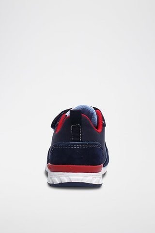 Baskets en nubuck - Bleu marine