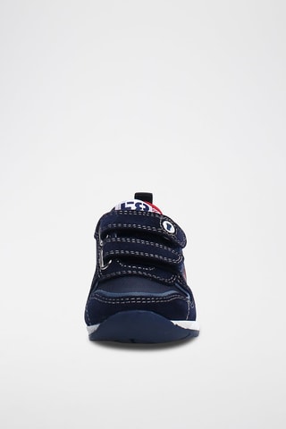 Baskets en nubuck - Bleu marine