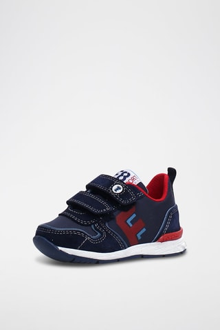 Baskets en nubuck - Bleu marine