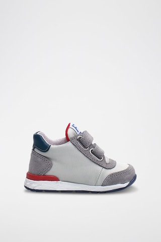 Baskets montantes en cuir - Gris