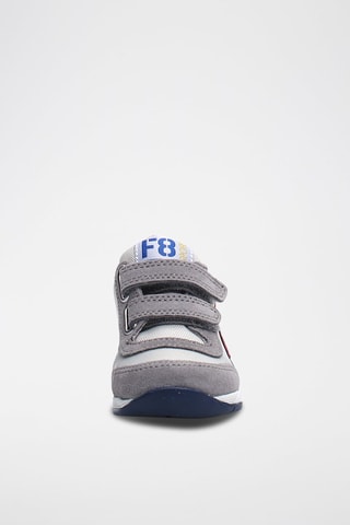 Baskets montantes en cuir - Gris