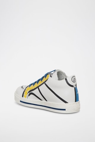 Baskets montantes en cuir - Blanc