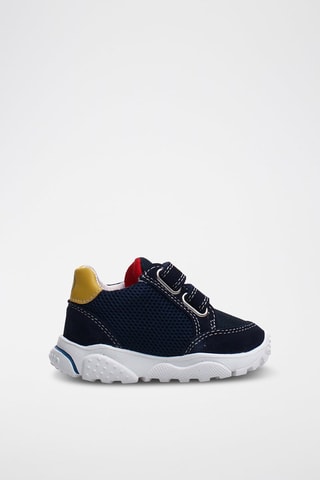 Baskets en nubuck - Bleu marine