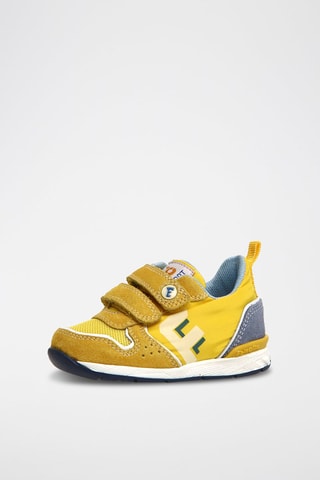 Baskets en nubuck - Jaune