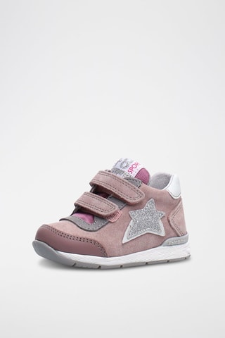 Baskets en cuir - Vieux rose