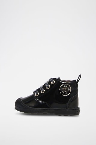 Baskets en cuir verni - Noir