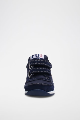 Baskets en cuir - Bleu et jaune
