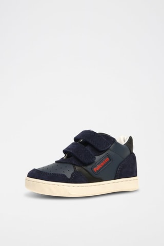 Baskets en cuir - Bleu