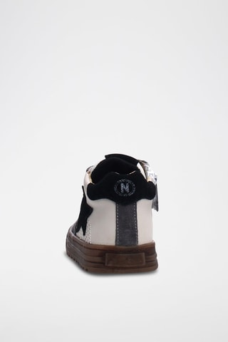 Baskets en cuir - Gris et blanc