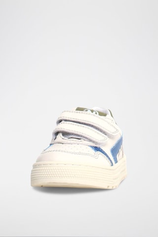 Baskets en cuir Ceonia - Ecru et bleu