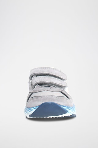 Baskets en cuir Althidon - Gris et blanc
