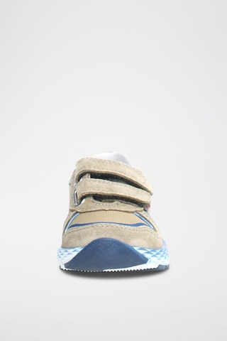 Baskets en cuir Althidon - Gris et bleu