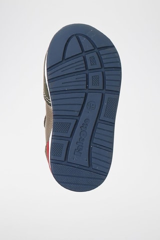 Baskets en cuir Hack - Kaki et gris