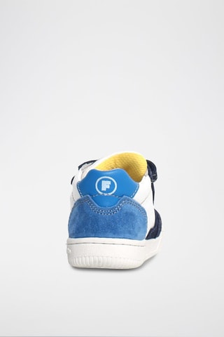 Baskets en cuir Klip - Bleu marine et blanc