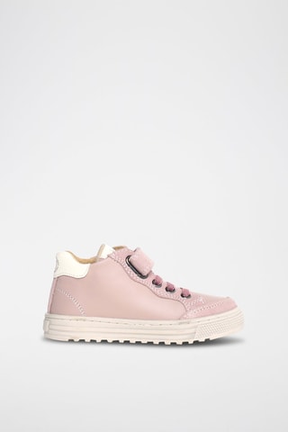 Baskets montantes en cuir Penshaw - Rose
