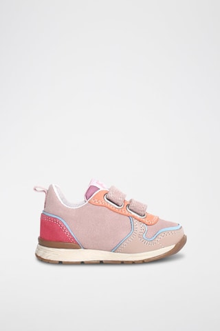 Baskets en cuir Hack - Rose et fuchsia