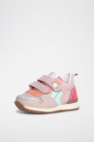 Baskets en cuir Hack - Rose et fuchsia