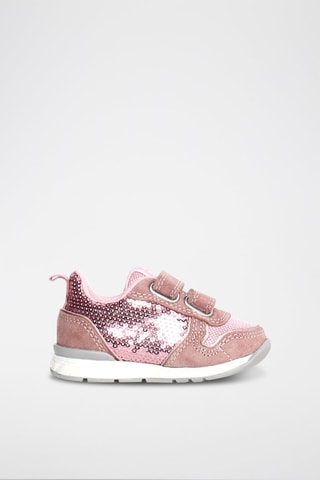 Baskets en cuir Hack - Vieux rose et rose