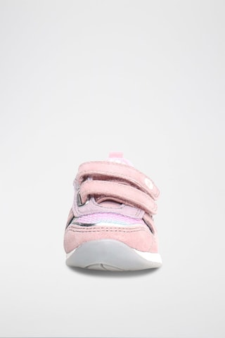 Baskets en cuir Hack - Rose et mauve