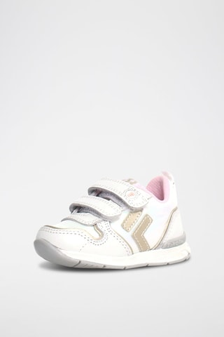 Baskets en cuir Hack - Blanc et gris