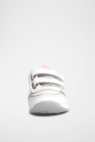 Baskets en cuir Hack - Blanc et gris