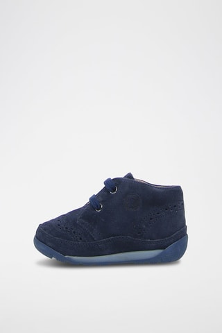 Baskets en nubuck - Bleu marine