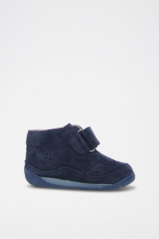 Baskets en nubuck - Bleu marine