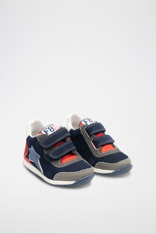Baskets en cuir - 
Bleu