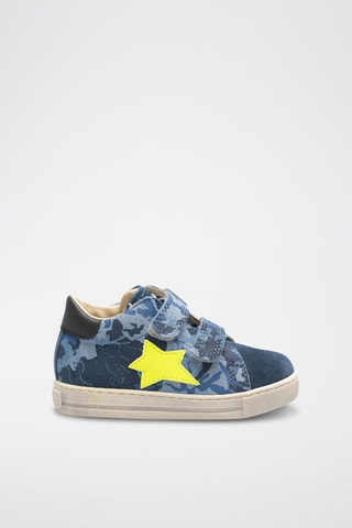 Baskets en nubuck - 
Bleu