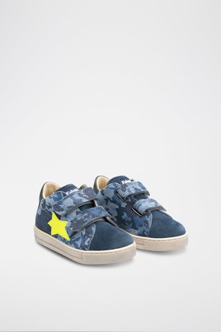 Baskets en nubuck - 
Bleu