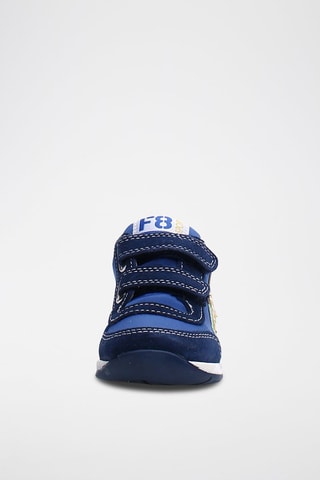 Baskets montantes en cuir nubuck - Bleu marine 