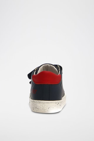 Baskets en cuir - Bleu et vert