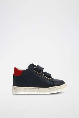 Baskets en cuir - Bleu et vert