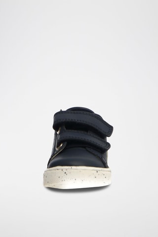 Baskets en cuir - Bleu et vert