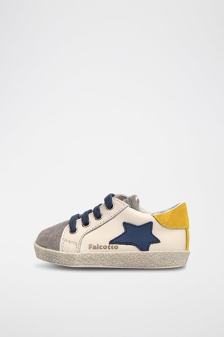 Baskets en cuir de veau- Gris