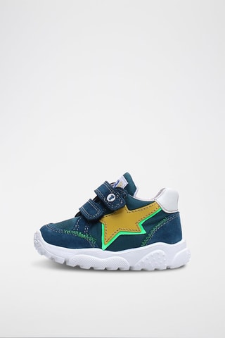 Baskets en cuir - 
Bleu foncé