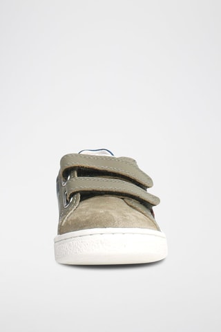 Baskets en cuir Pinn - Gris et bleu